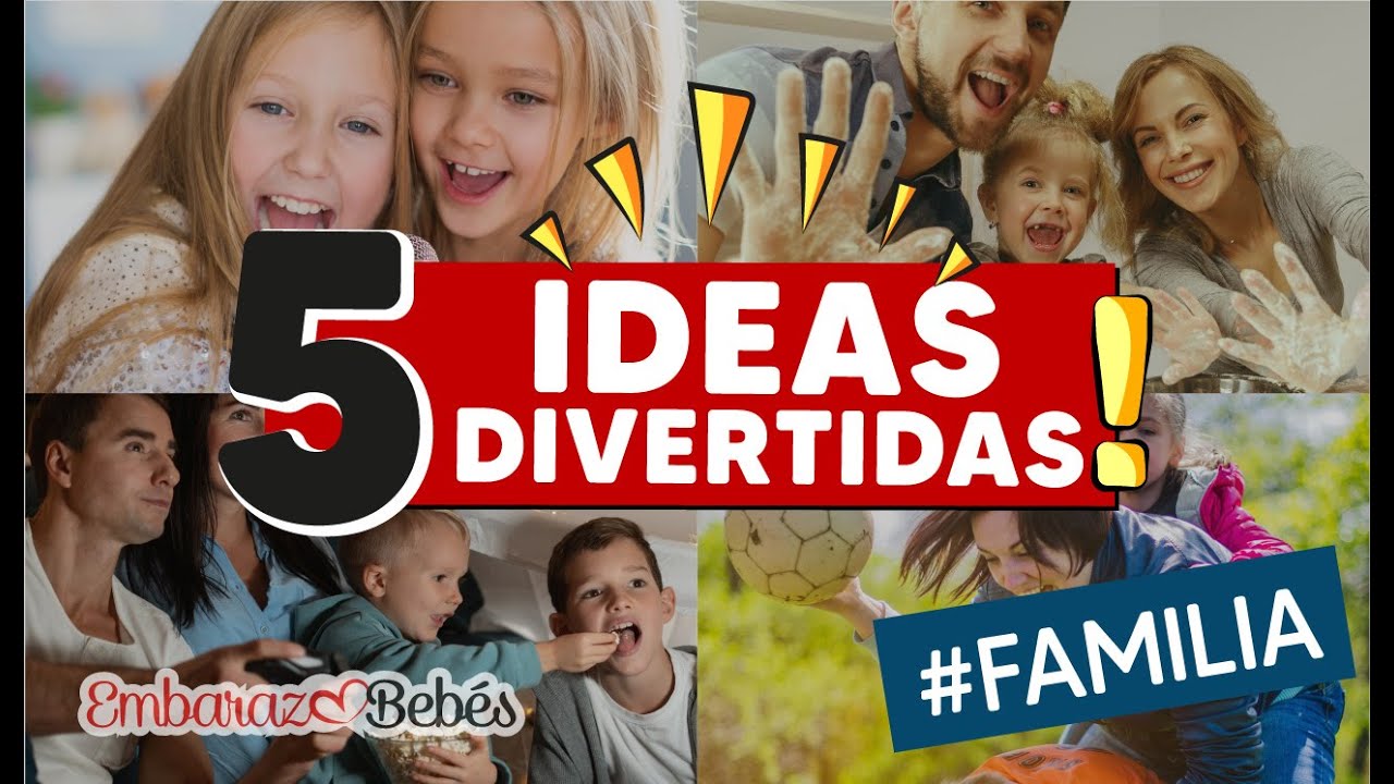 🤩🎉 5 ACTIVIDADES DIVERTIDAS para hacer en FAMILIA