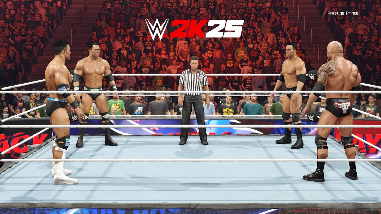 WWE 2K25 - Rocky Maivia Vs The Rock 97' Vs The Rock 01' Vs The Final Boss I Fatal 4 Way Match (PS5)