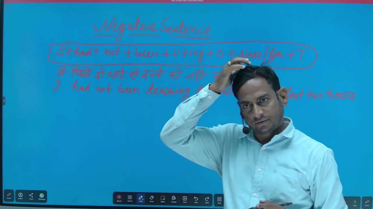 Lecture 7 Past Perfect Continuous Tense by Shri ram sir