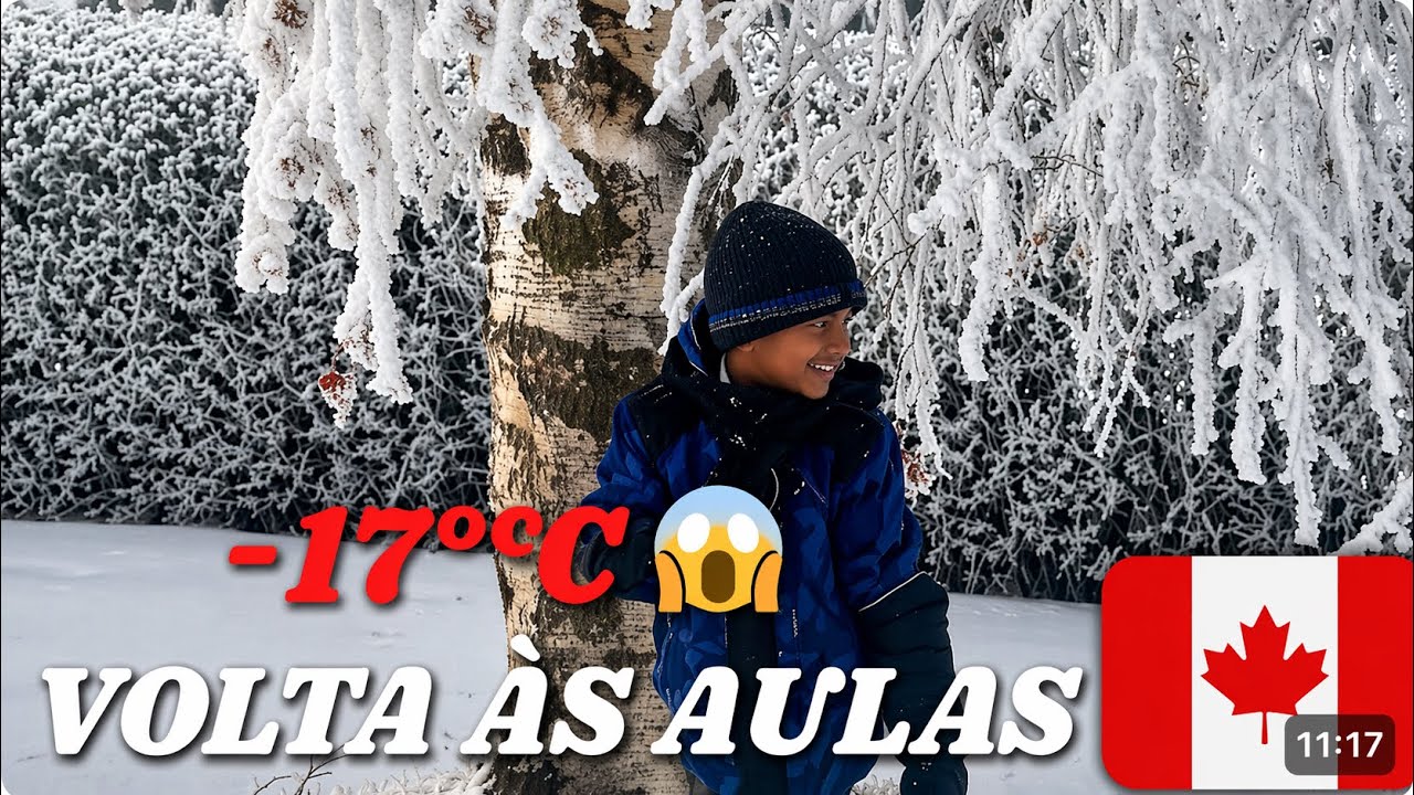 VOLTA ÀS AULAS NO CANADÁ COM -17°C ❄️ | Rotina Real de Mãe Imigrante 🇨🇦