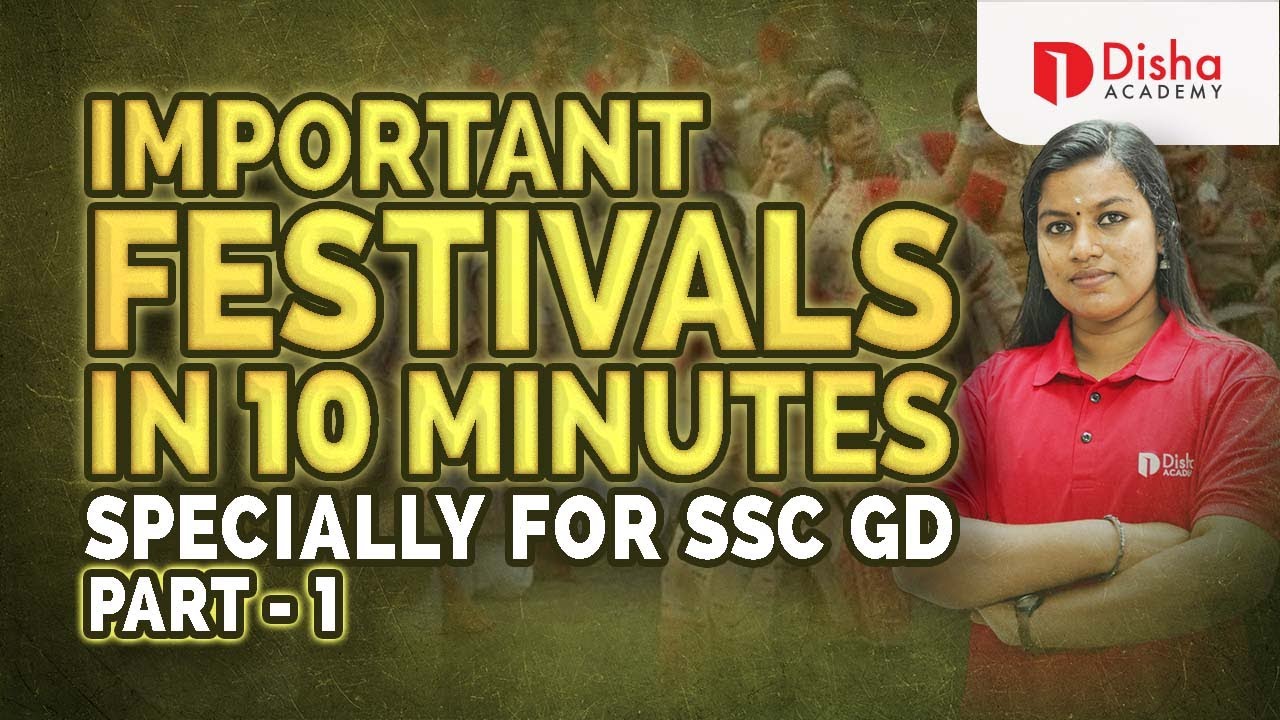 IMPORTANT FESTIVALS in 10 Minutes Specially for SSC GD #ssc #sscgd