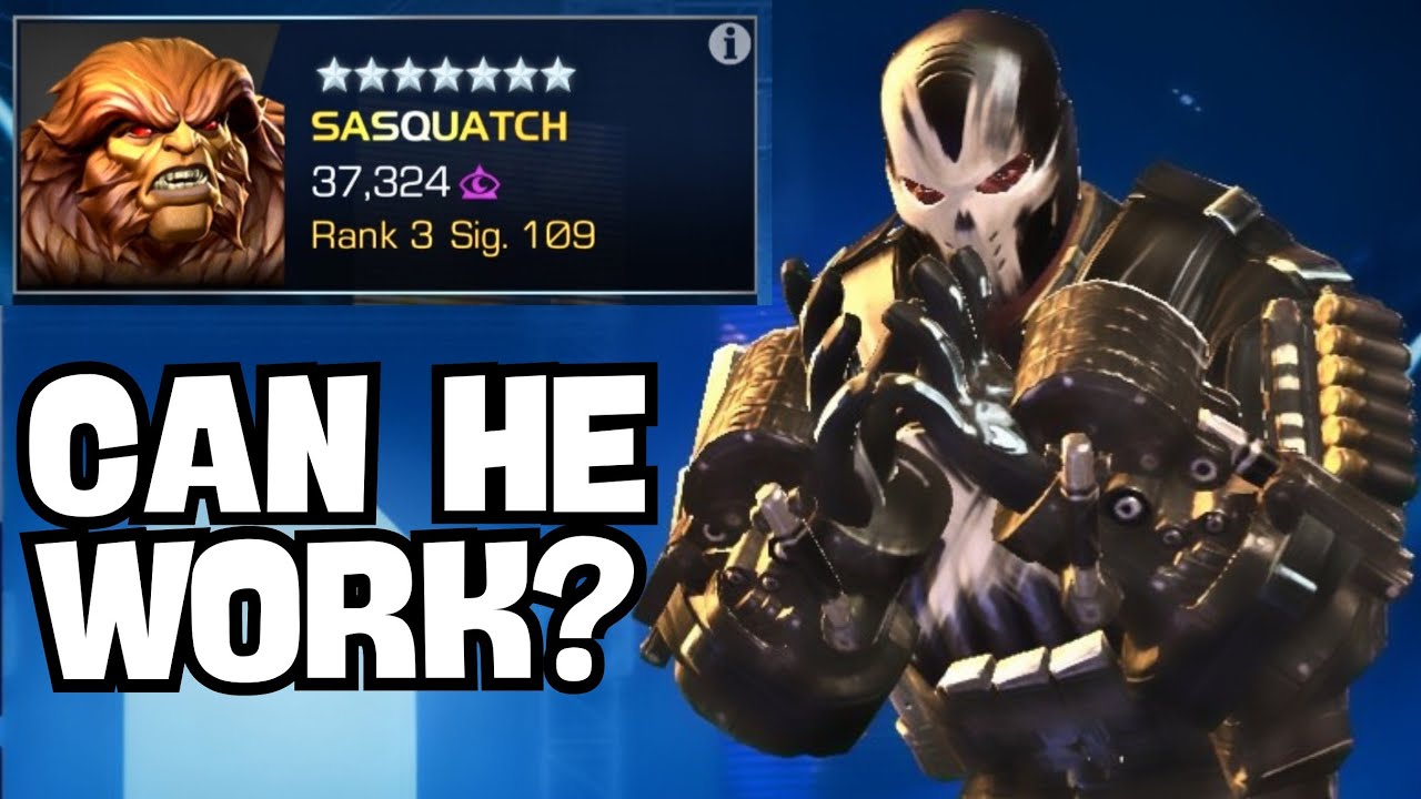 I TRIED SASQUATCH IN CROSSBONES COLISEUM - MCOC