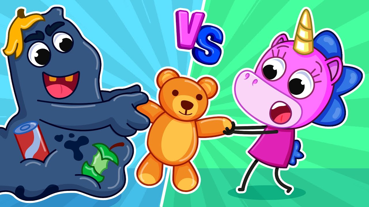 Garbage Monster Eats My Toys! 😱 | When You Don’t Clean Up | Good Habits for Kids | Teeny Mimi🦄