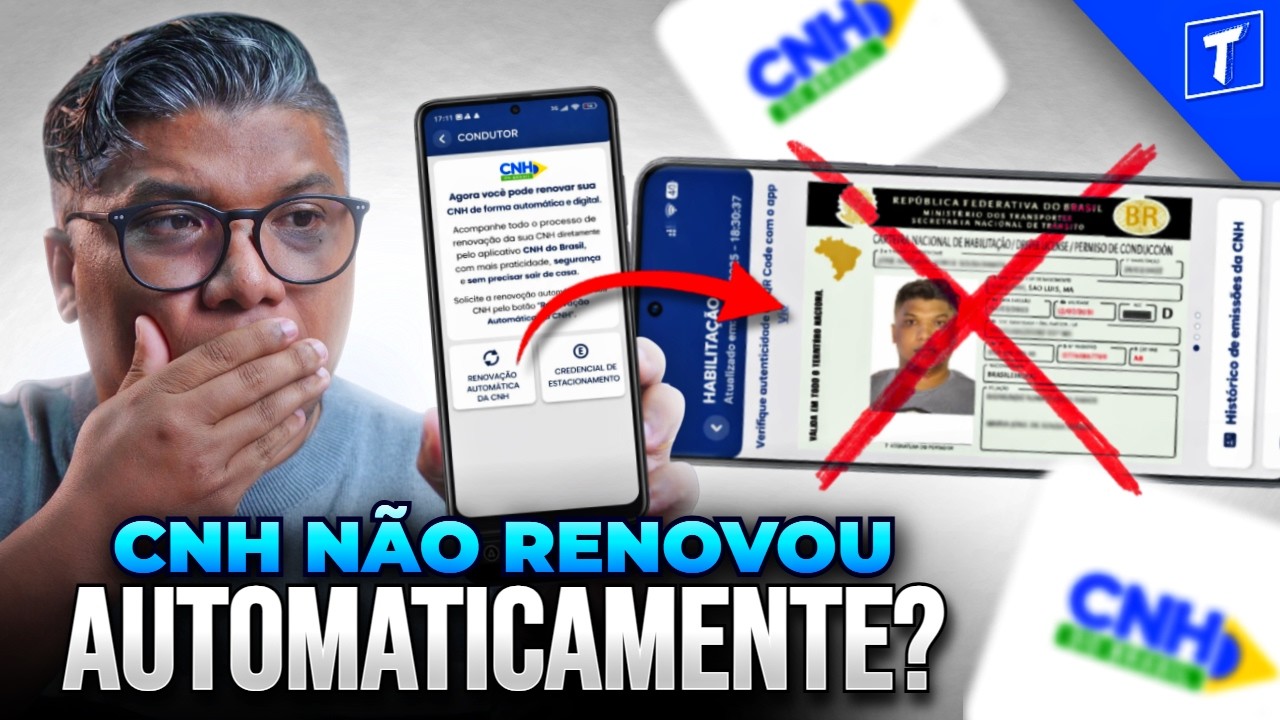 ⚠️POR ESSE MOTIVO sua CNH não renovou automaticamente!