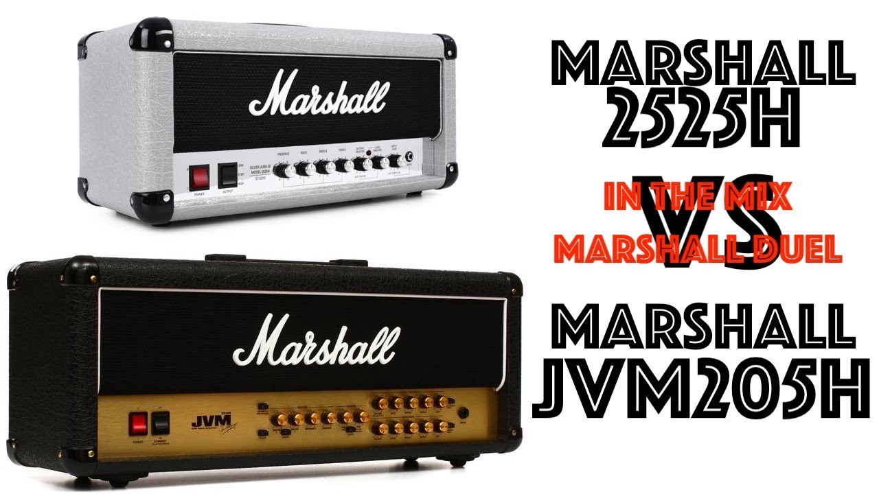 Marshall 2525h vs Marshall JVM205H (in the mix)