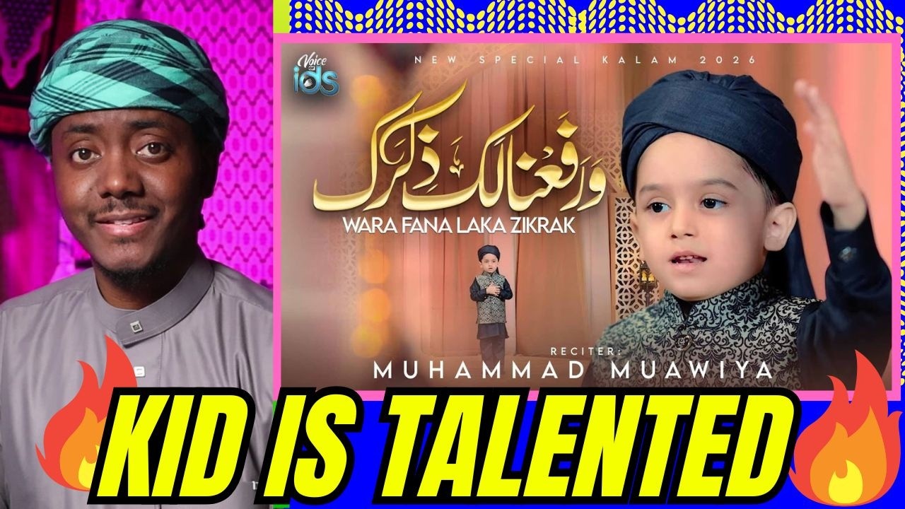 Warafana Laka Zikrak - Muhammad Muawiya - Ramzan Kids Special Nasheed 2026 - REACTION VIDEO!