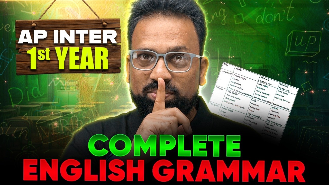 Score Full Marks in English Grammar 🔥 | AP Inter 1st Year | Full Syllabus Explained | IPE 2026