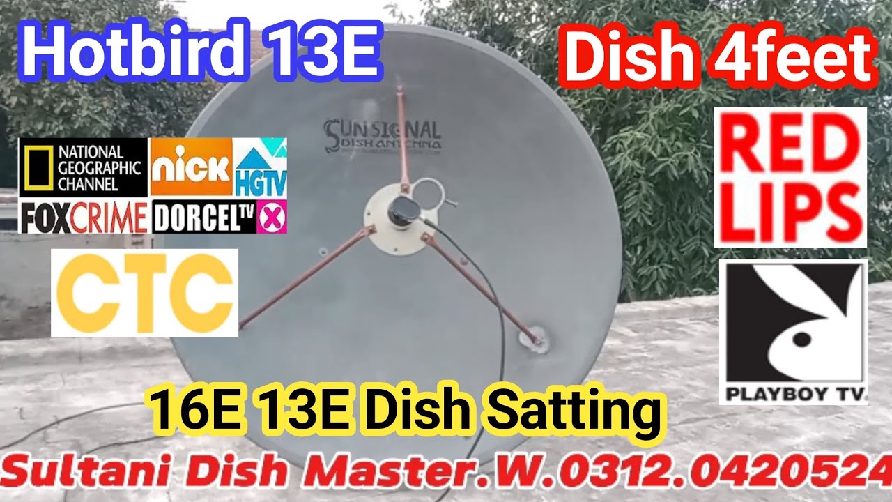 Hotbird 13E Latest Update || Hotbird 13E Dish Setting 4feet