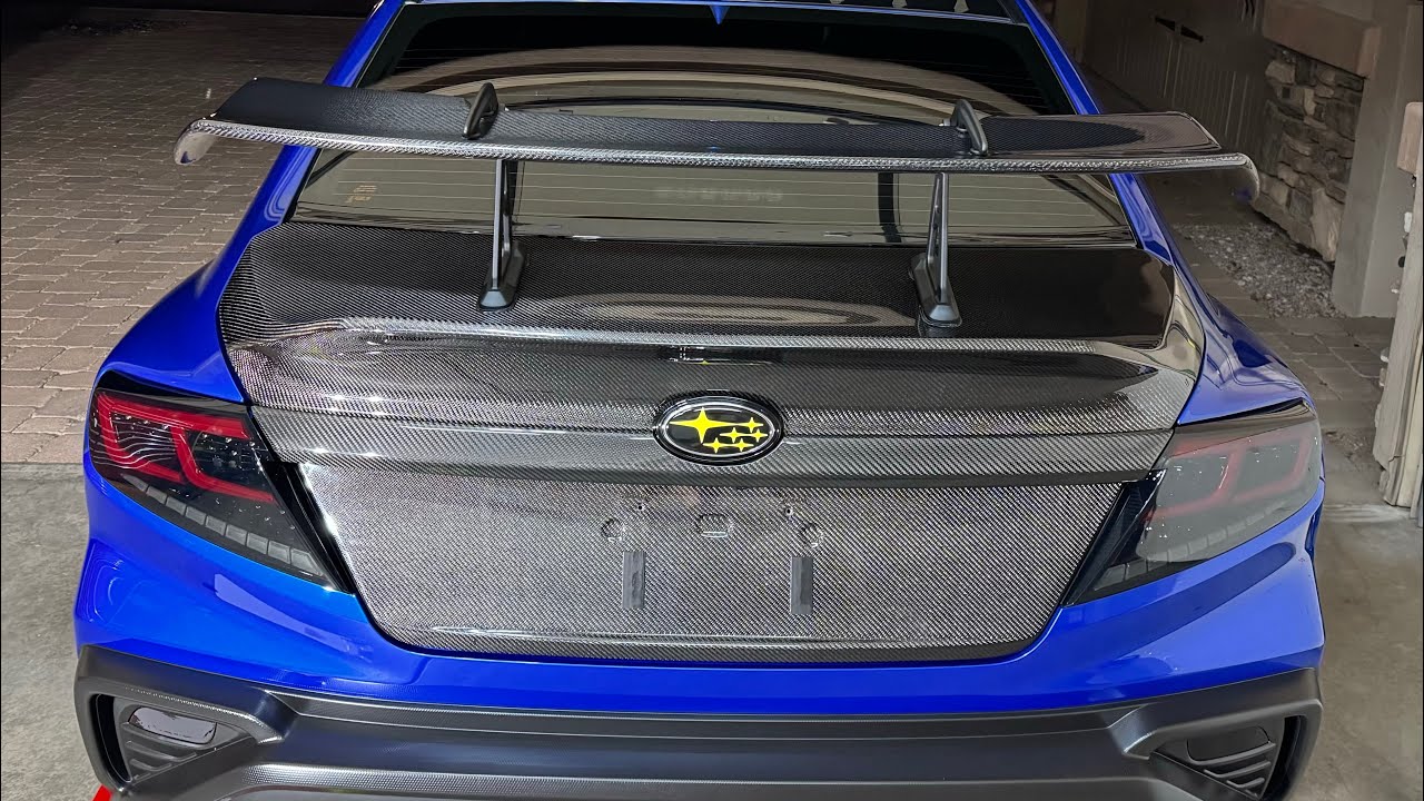 2023 SUBARU WRX SEIBON C-STYLE CARBON TRUNK LID & CARBON SWAN NECK WING INSTALL OVERVIEW