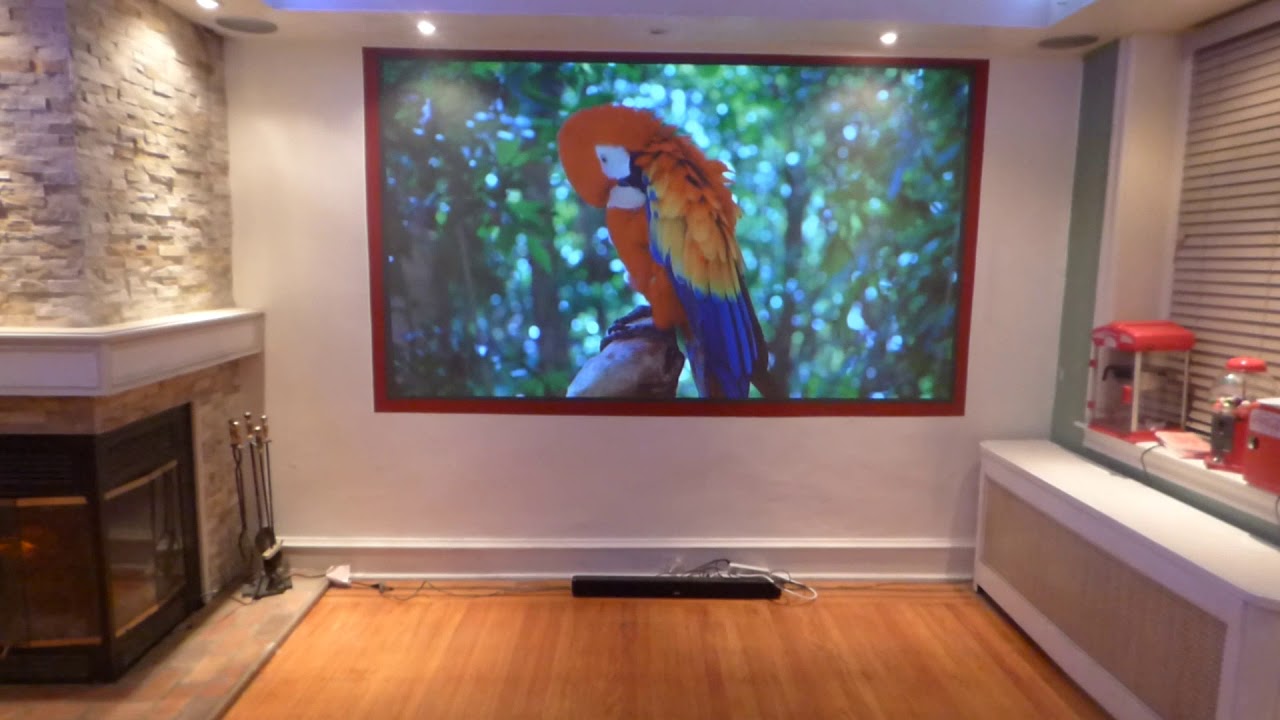 OUR NEW Luminous ALR AG.47 PLATINUM screen paint make a 720p projector look incredible