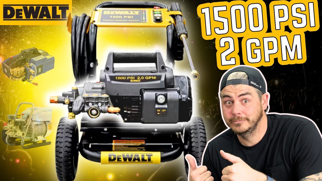 Car Detailing Pressure Washer | Dewalt 1500psi 2gpm Electric Power!