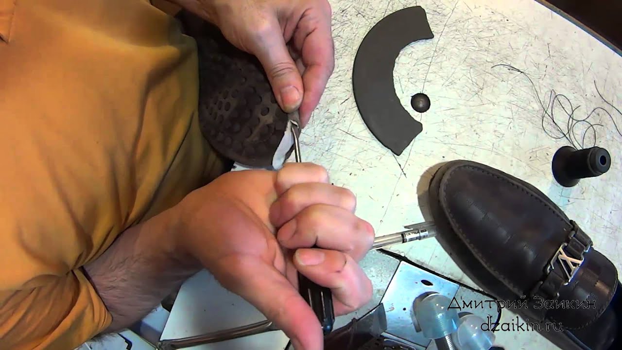 Необычные заплатки. Мокасины Louis Vuitton. Ремонт обуви.