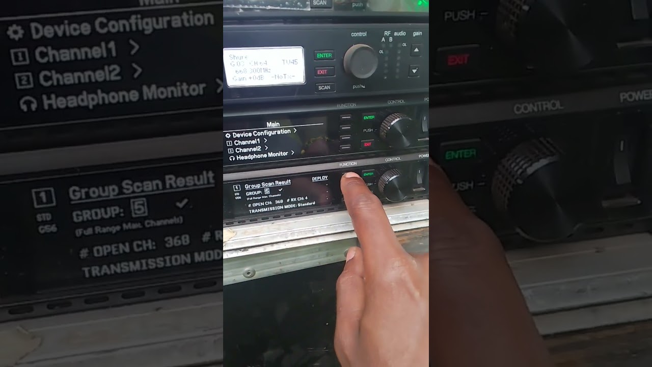 How to Scan Channel/ group scan Shure group of microphones. Axient Digital receivers #sound