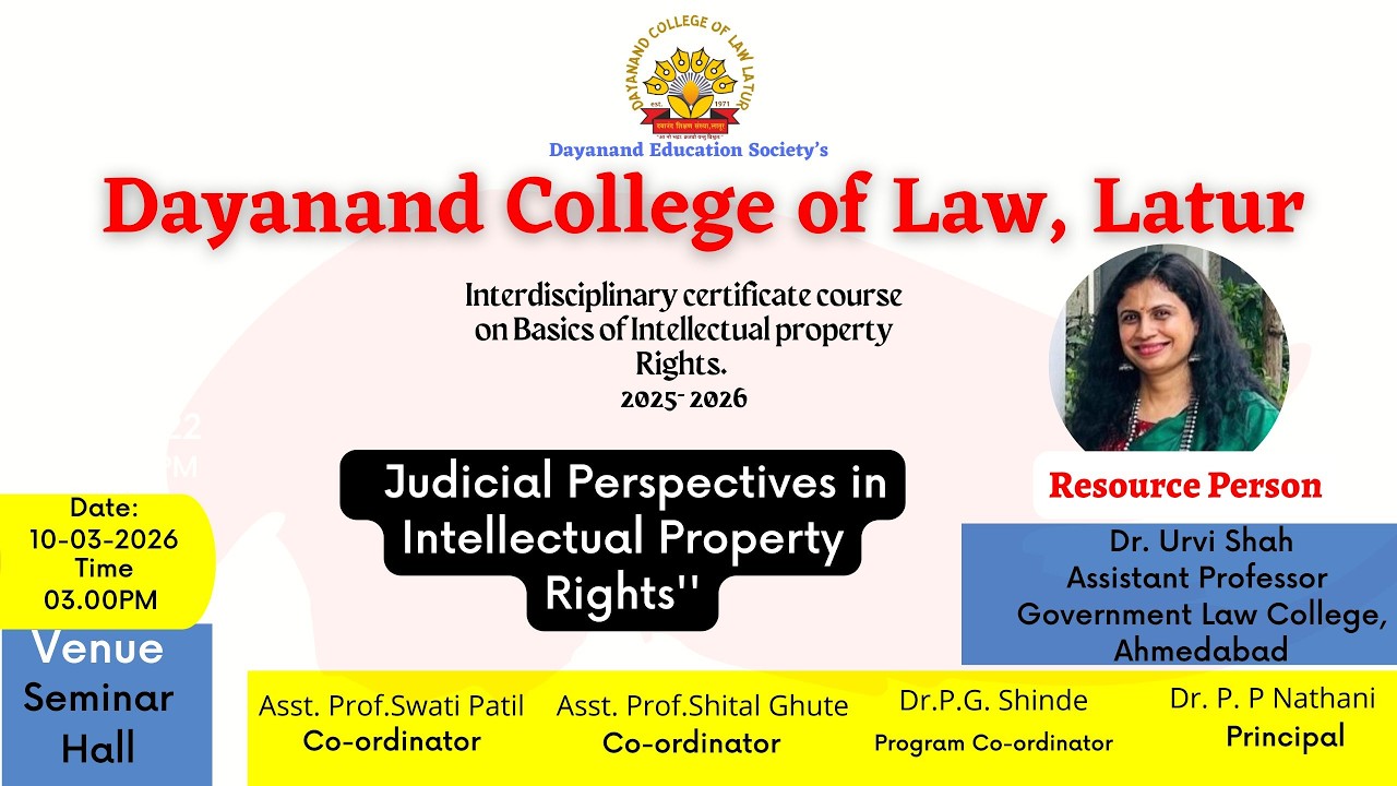 A Seminar on Basics of Intellectual Property Rights