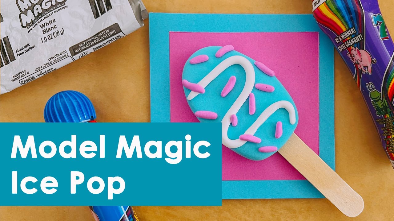 Model Magic Ice Cream Pop Elementary Art Lesson