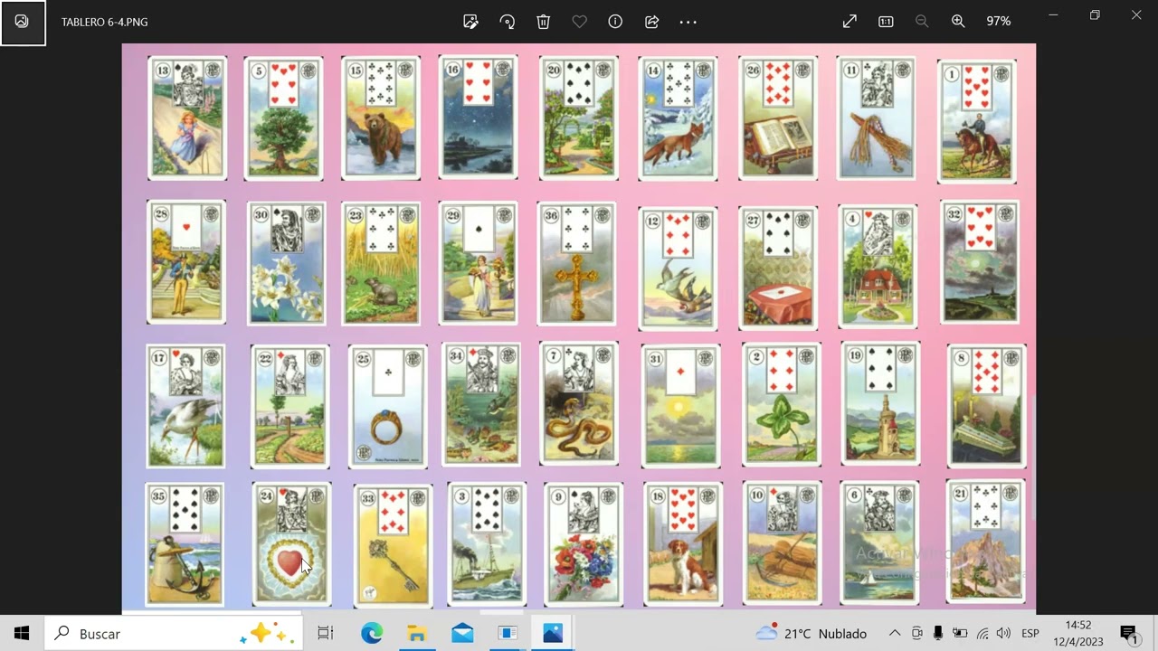 CLASE GRATIS TABLERO LENORMAND