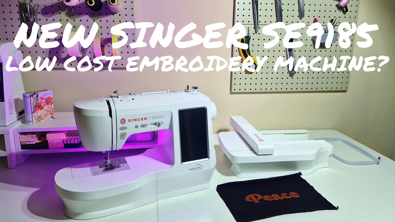 🧵NEW SINGER SE9185 REVIEW🪡BEST LOW-COST EMBROIDERY MACHINE (SUB ENG/ITA)
