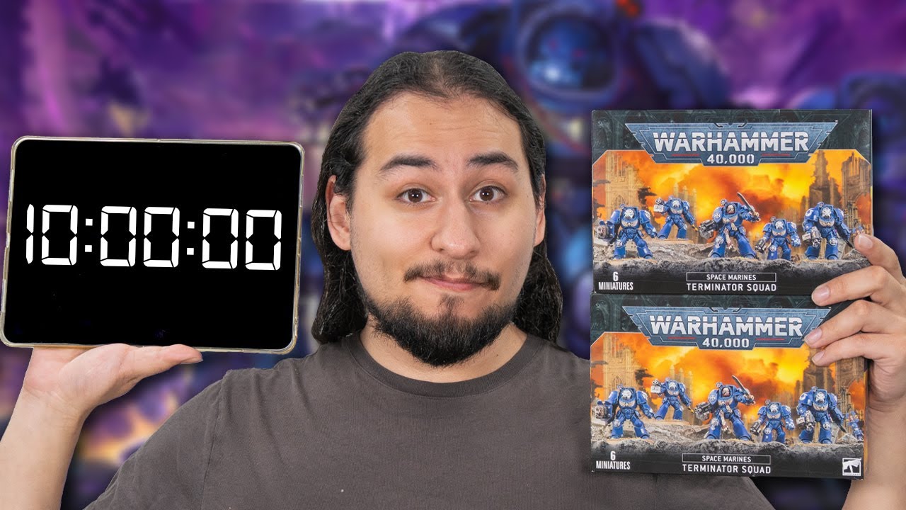 Can I PAINT 10 Terminators in 10 Hours? | Black Templar