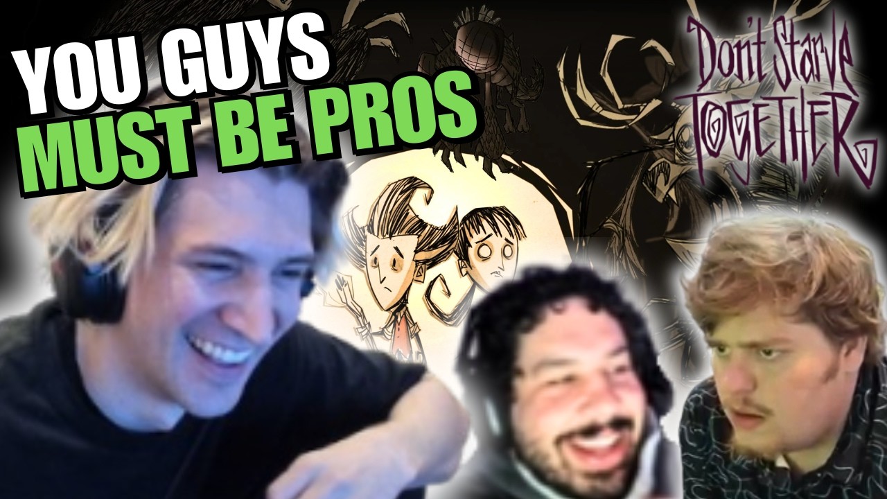 xQc is STARVING in Don't Starve Together with Jesse and Greek