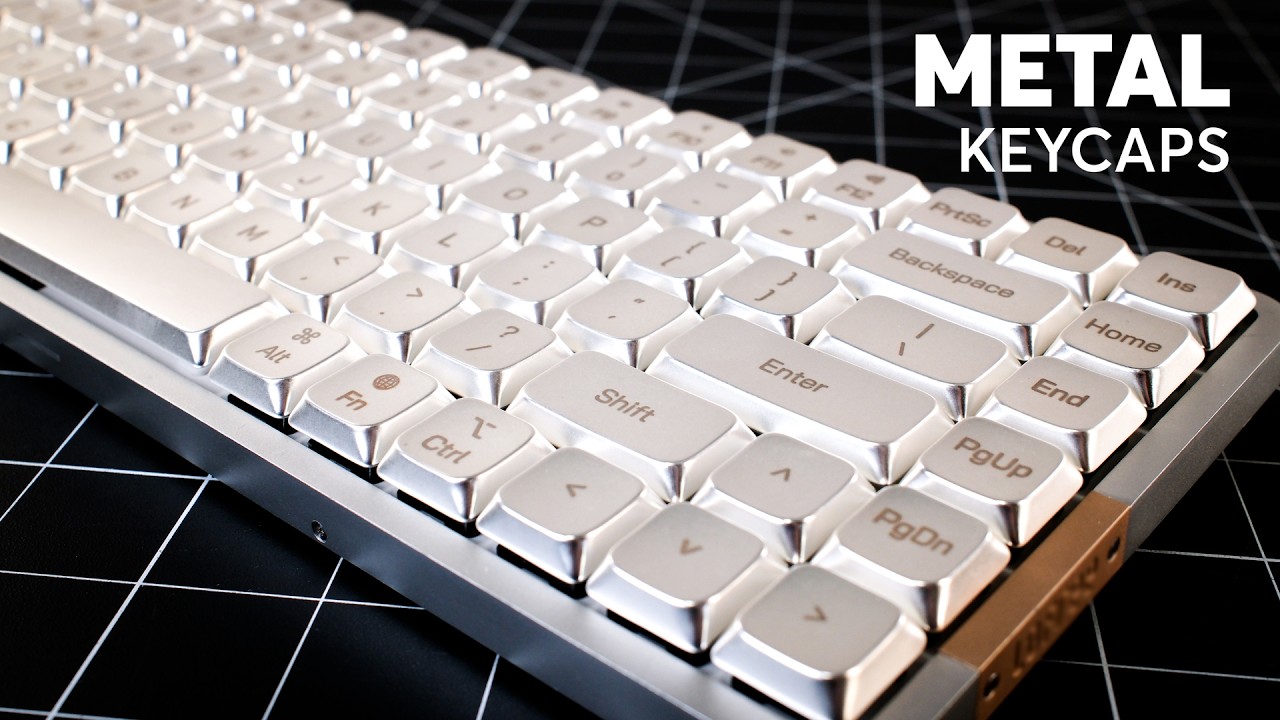 Awekeys Air Metal Low-Profile Keycaps | Metal vs PBT Sound Test