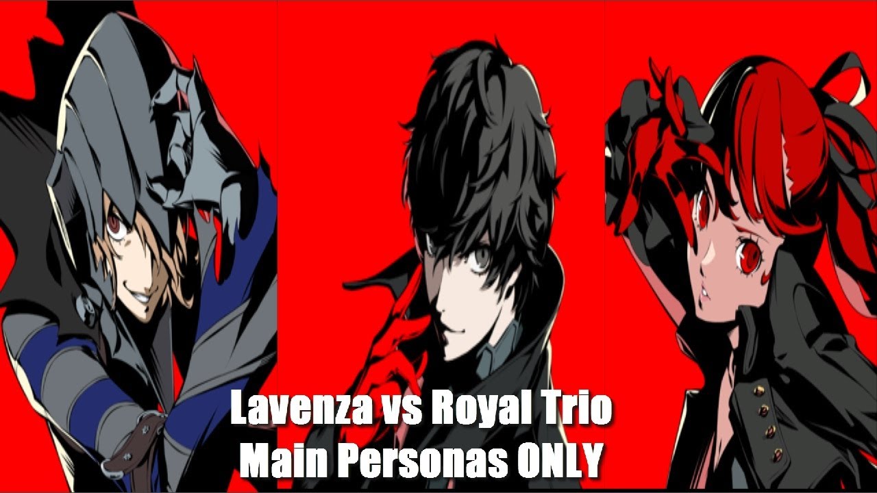 Persona 5 Royal Challenge Joker, Crow, Violet vs Lavenza Main Personas Only