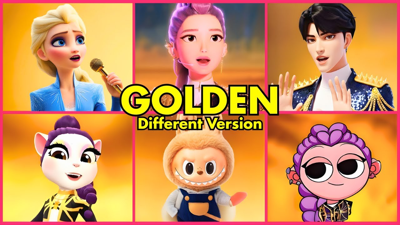 Song 'GOLDEN Huntr/x Through Different Versions ~ Guess The Song Golden KPOP DEMON HUNTERS !