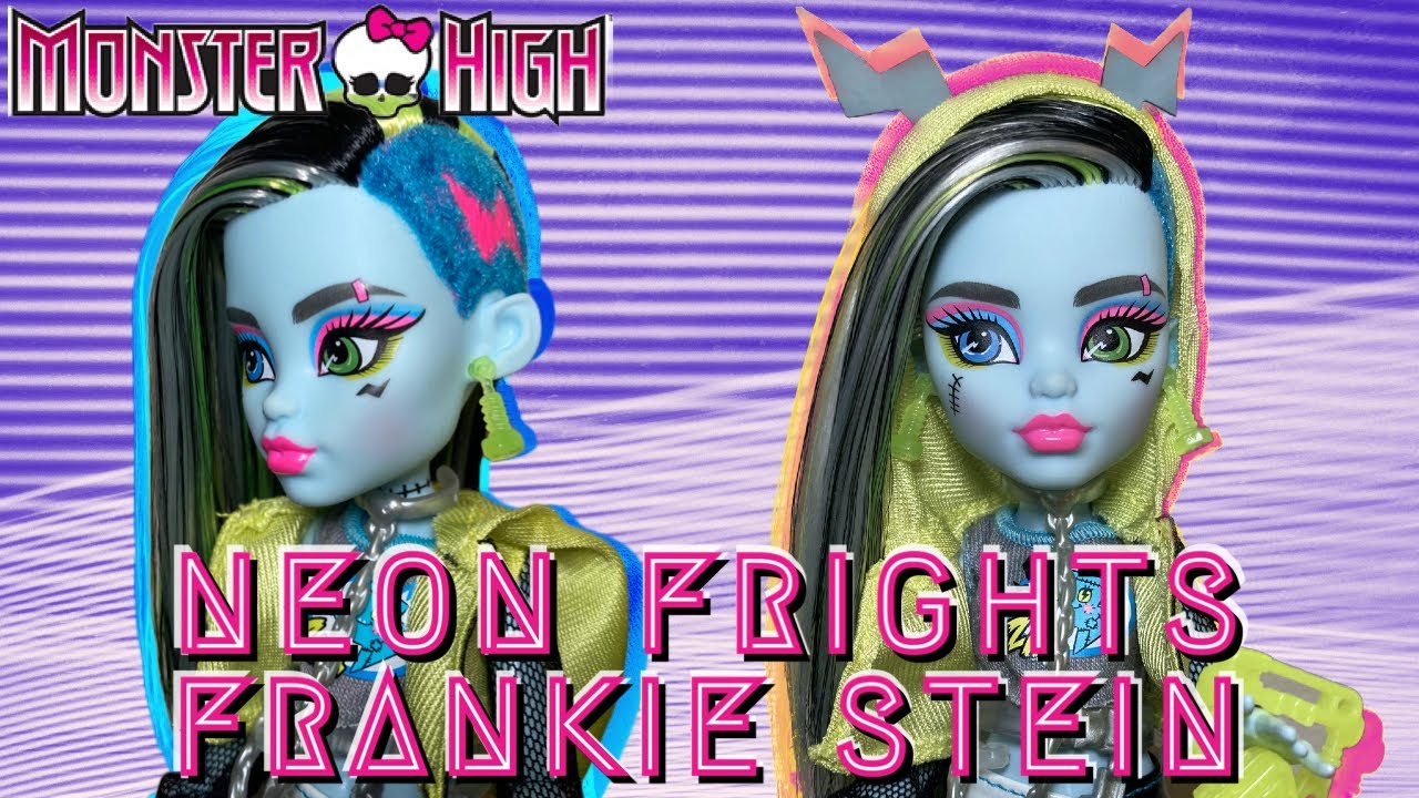Monster High Skulltimate Secrets NEON FRIGHTS Frankie Stein UNBOXING, REVIEW & REROOT!! ⚡️🩵