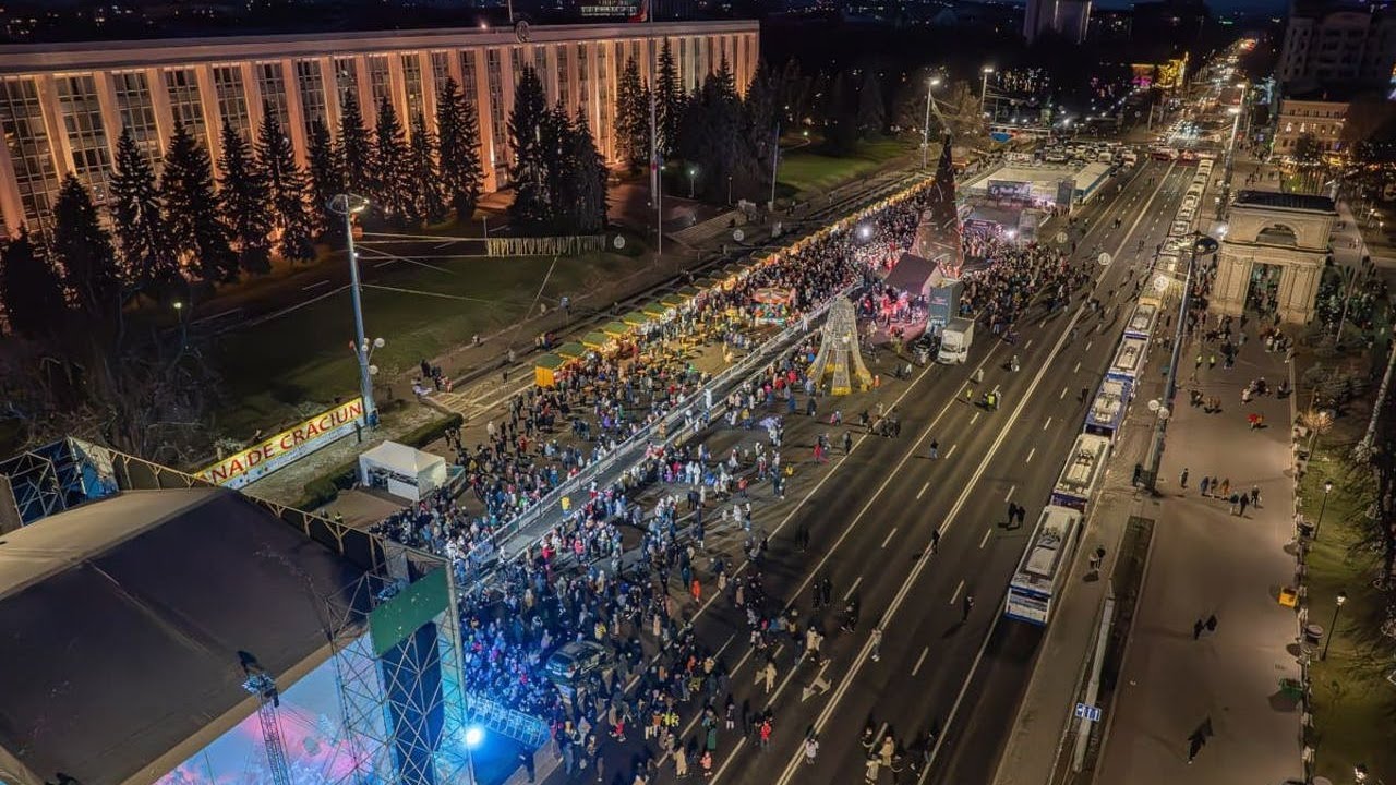 Concert de Revelion din Piața Marii Adunări Naționale la Moldova 1