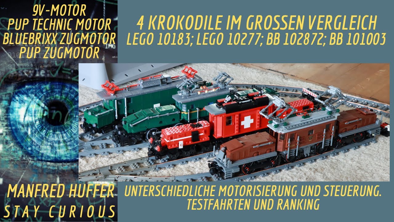4 Krokodile im großen Vergleich: Lego vs. Bluebrixx + Motorisierung