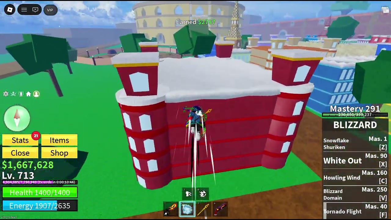 Blox Fruits I explored and grinded in 2nd sea
