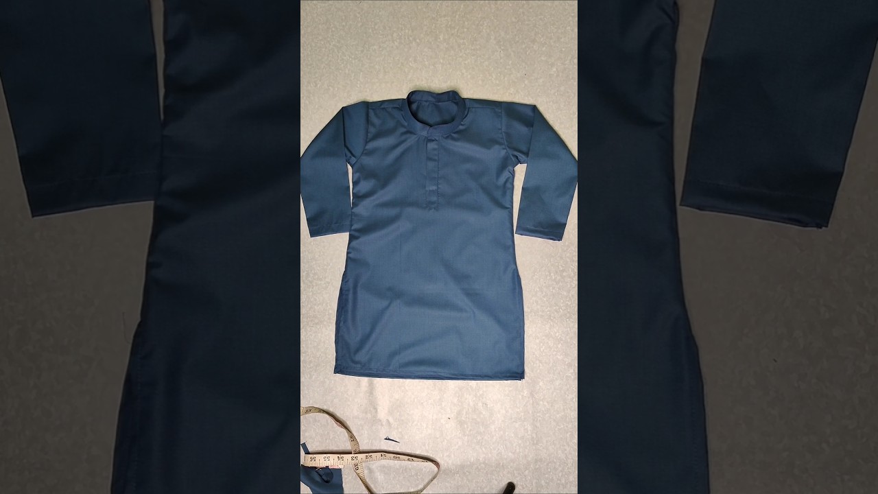 3years old baby boy kurta cutting and stitching / kurta making #eidspecial #kurta #boykurta
