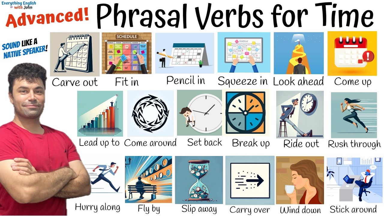 Vocabulary: Advanced Phrasal Verbs for Time, Learn Phrasal Verbs Through Stories #englishvocabulary