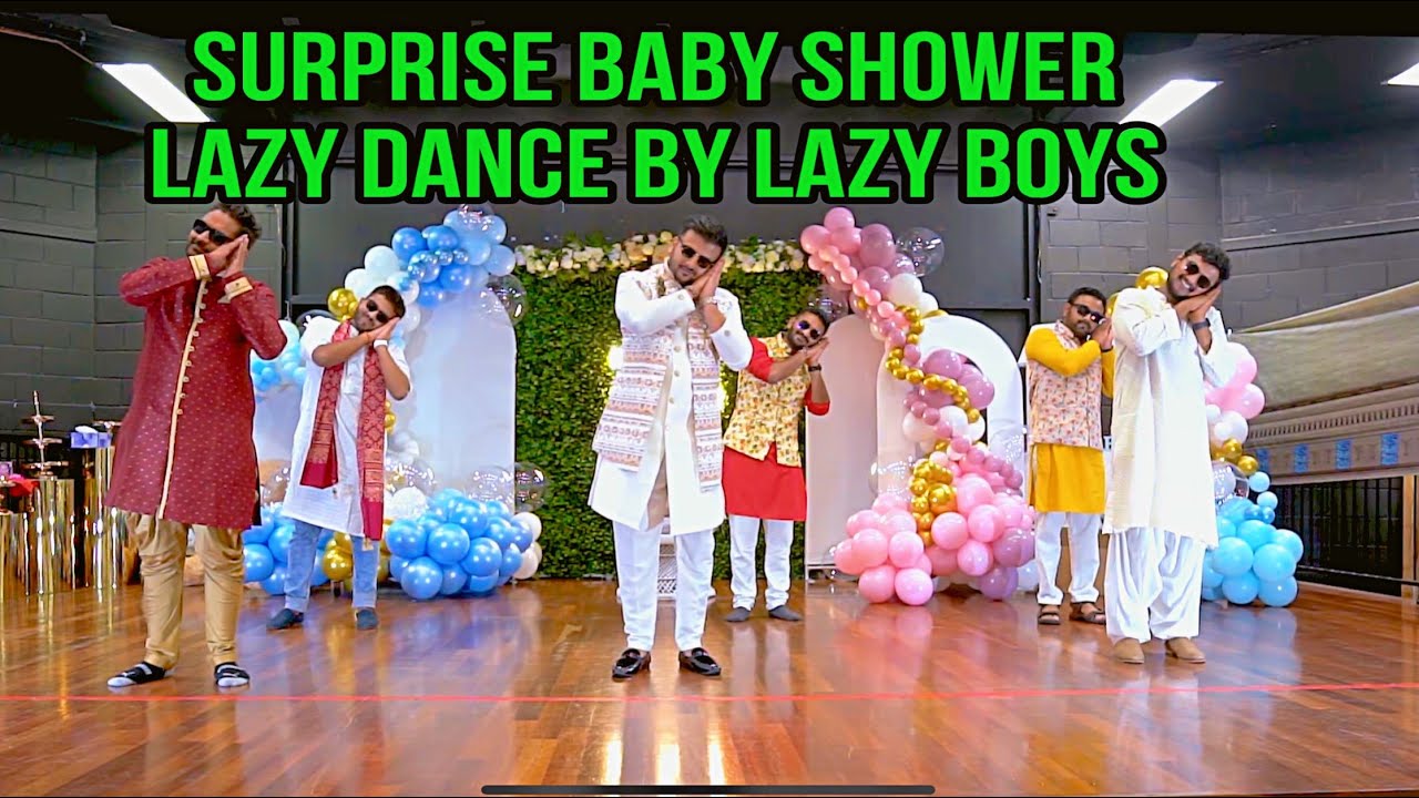 Surprise Baby Shower Lazy Dance By Lazy Boys #babyshowerdance #surprisedance