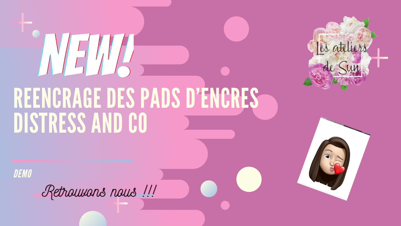 Ré-encréer des pads d’encres distress versafine etc facile et rapide