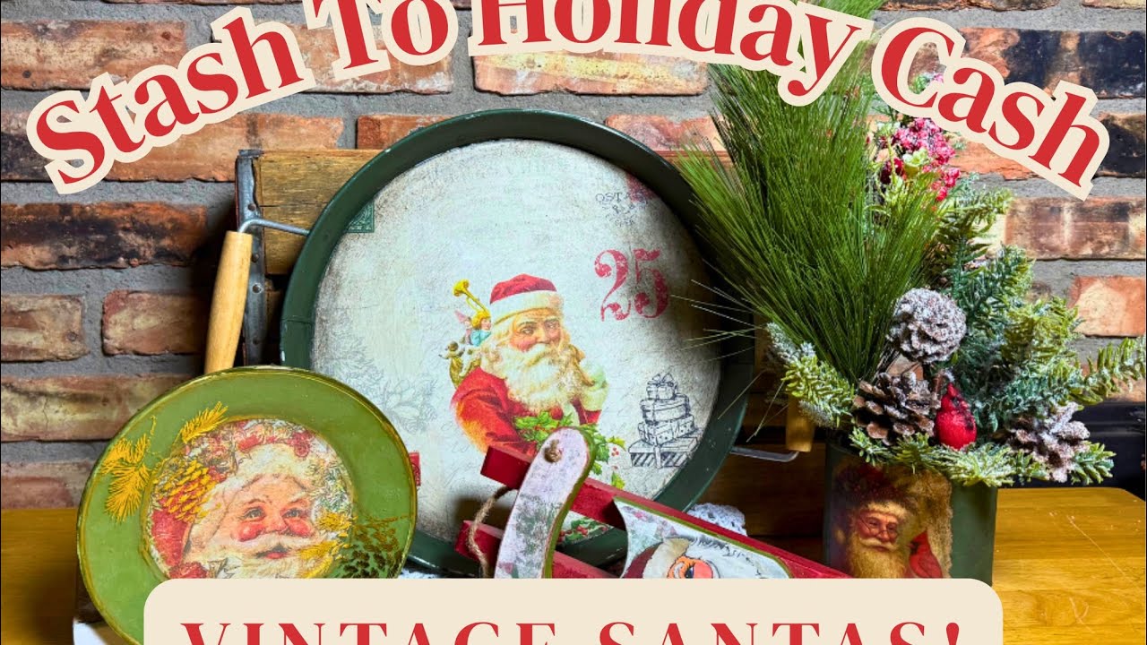 Transforming Thrift Store Junk into Vintage Santa Decor That Sells Fast 