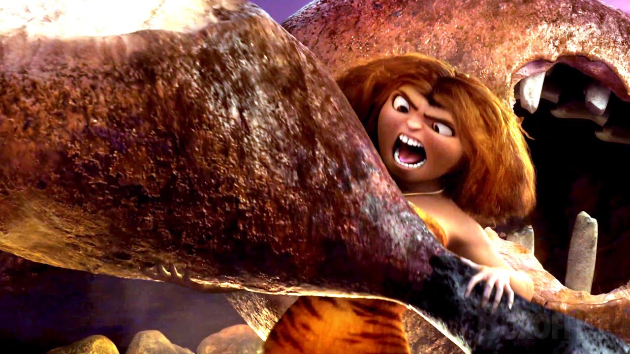 Eep mange un poulet géant | Les Croods | Extrait VF
