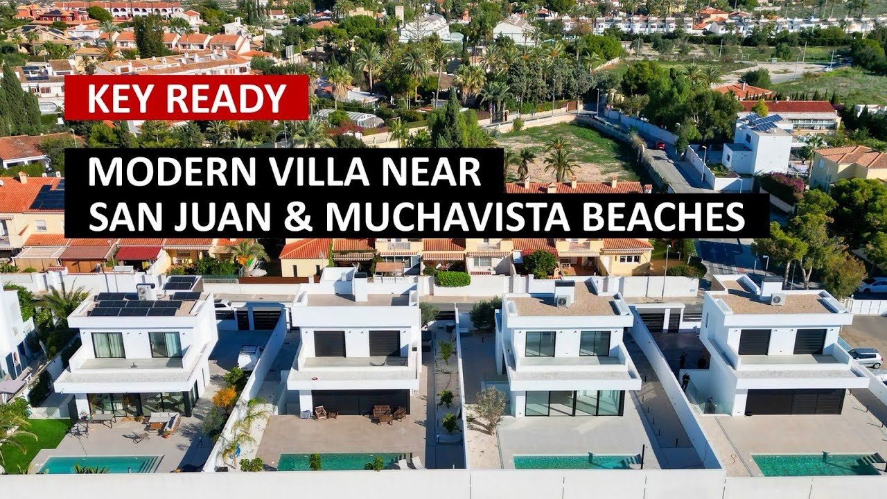 🌟 Key-Ready Modern Villa Near San Juan & Muchavista Beaches, Alicante | BravosEstate.com