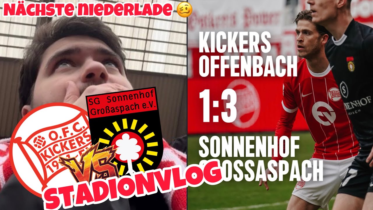 Rote Karte leitet nächste NIEDERLAGE ein 🤦🏻‍♂️😡 | Kickers Offenbach vs Großaspach Stadionvlog 🔥