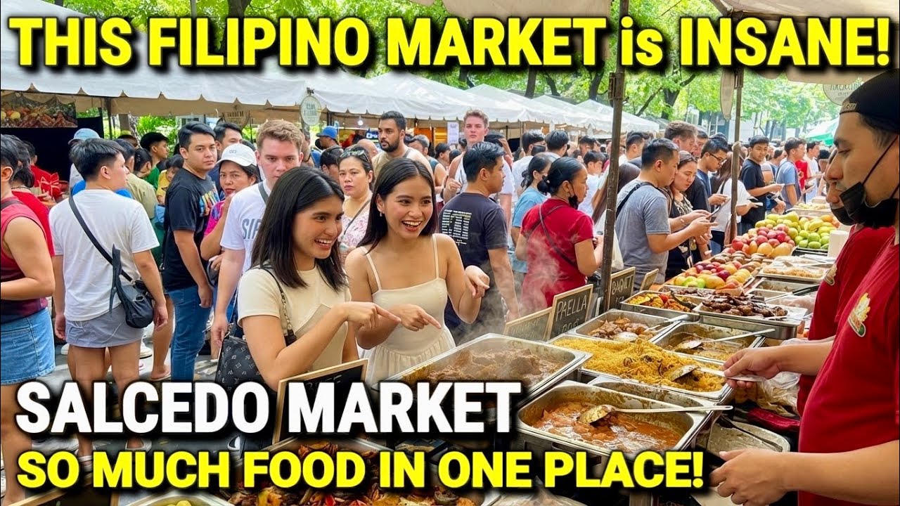 THIS PHILIPPINES FOOD MARKET IS INSANE! 🇵🇭 Salcedo Market Makati is Manila&rsquo;s BEST Weekend Market!