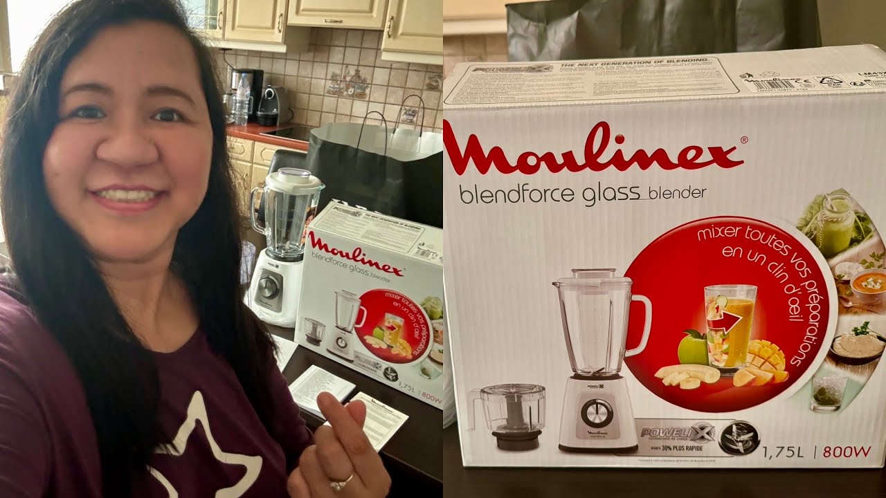 Moulinex Blendforce Glass Blender/ PoweliX Smoother Faster with 4 in 1 Chopper XL👌Unboxing 
