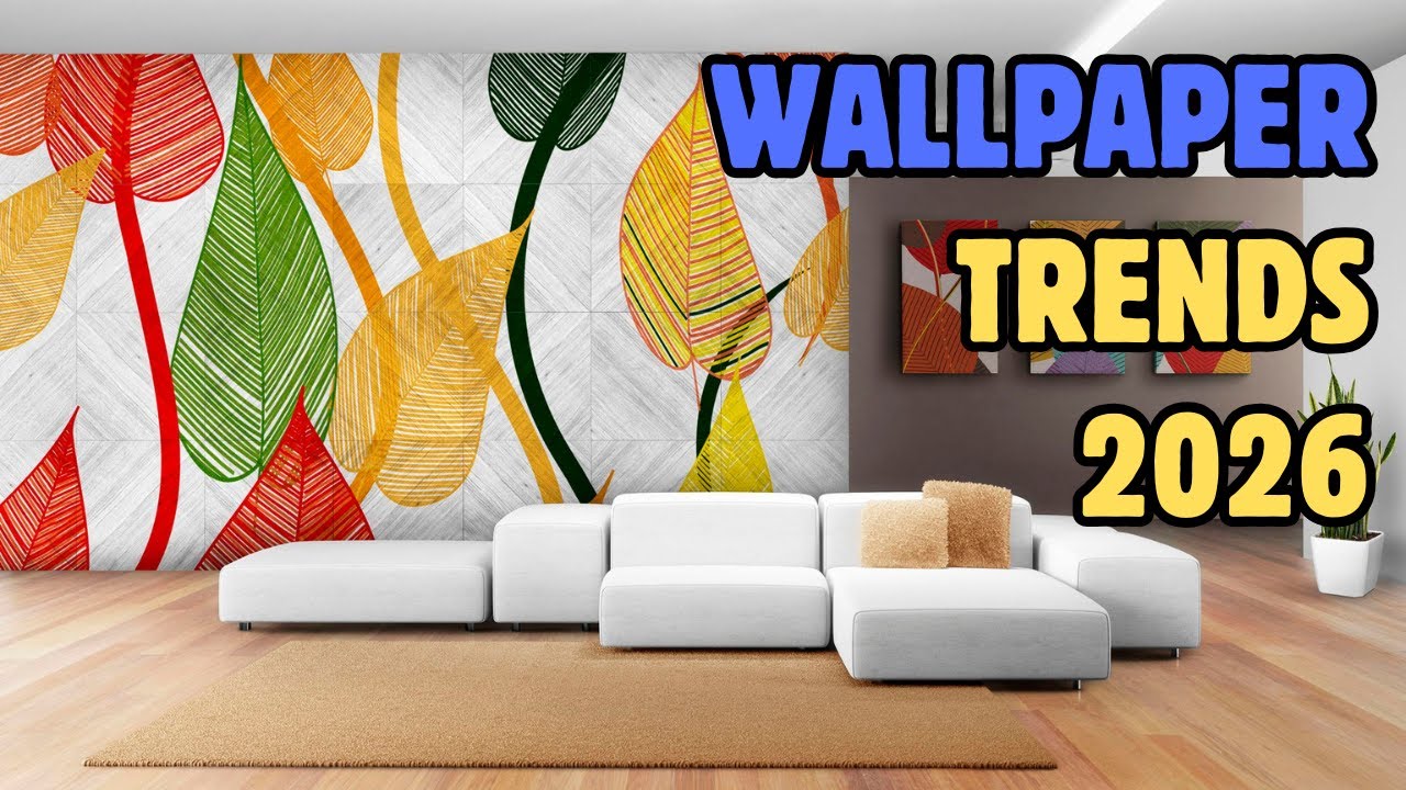 🎨 Топ-10 трендов обоев 2026 года | Потрясающие дизайны, которые украсят ваши стены!