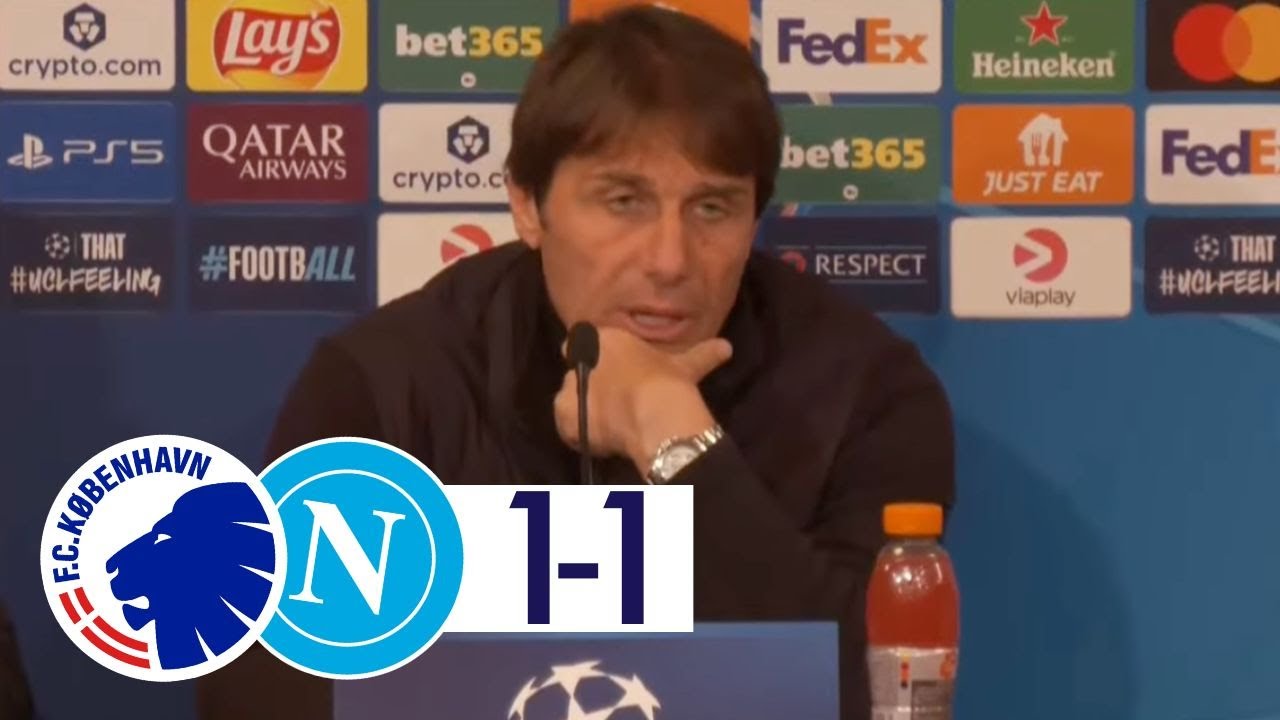 Copenaghen Napoli 1-1 🎙️ CONTE in conferenza stampa post-partita