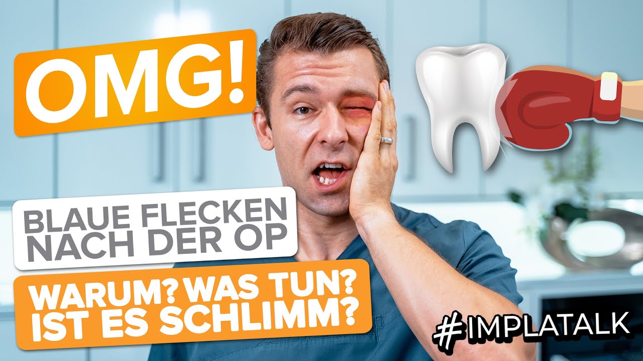 Blaue Flecken nach Zahn OP - Woher kommen sie? Was hilft dagegen?