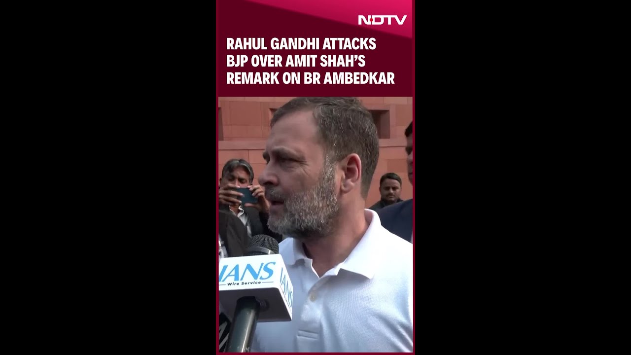 Rahul Gandhi Attacks BJP Over Amit Shah's BR Ambedkar Remark