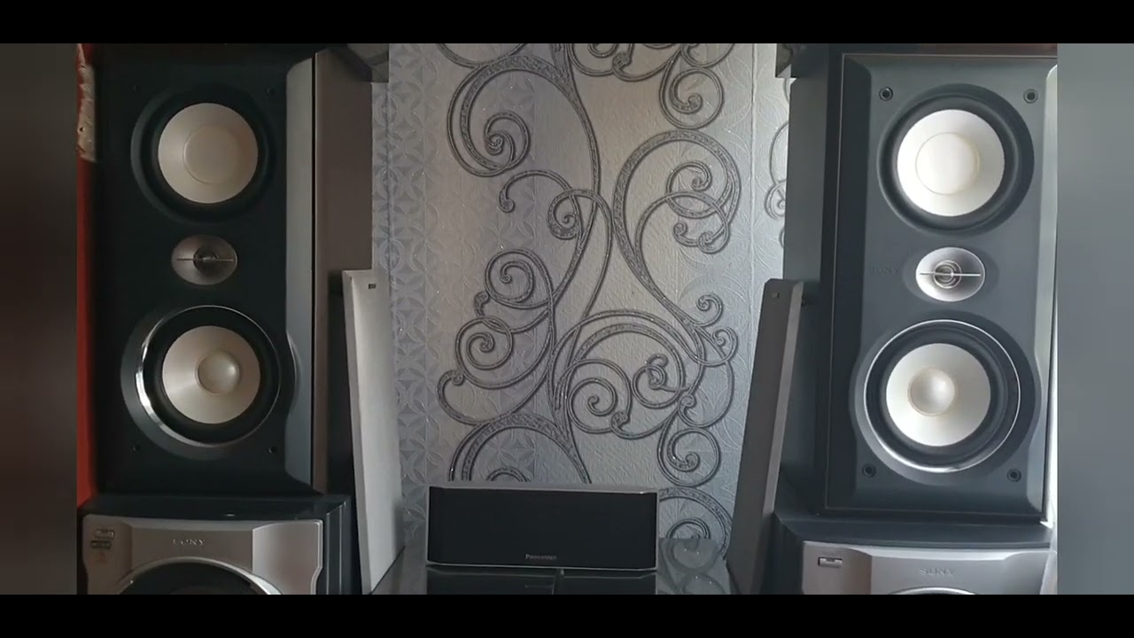 Panasonic SA DT300  5.1 тестим с колонками SONY SS S9