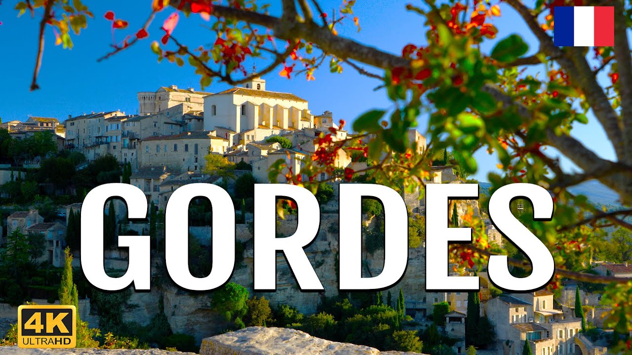 Горд Франция - Тур по французской деревне - Самые красивые деревни Франции - видео 4k
