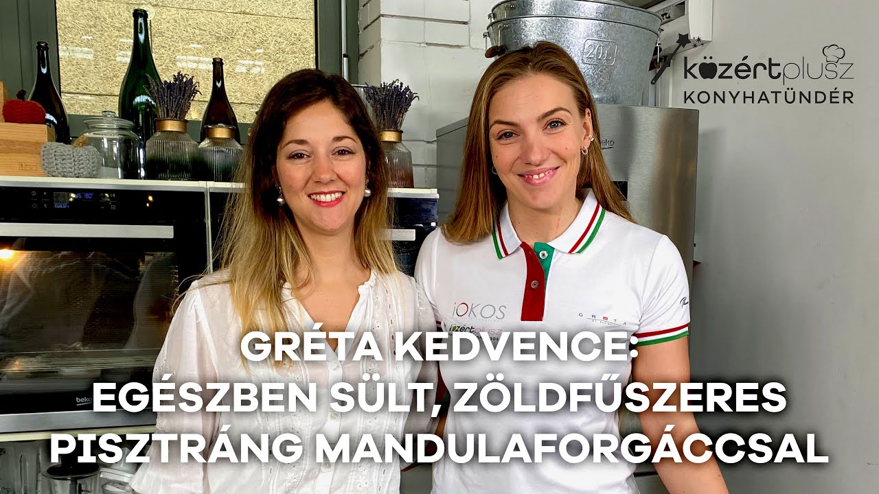 Egészben sült, zöldfűszeres pisztráng mandulaforgáccsal