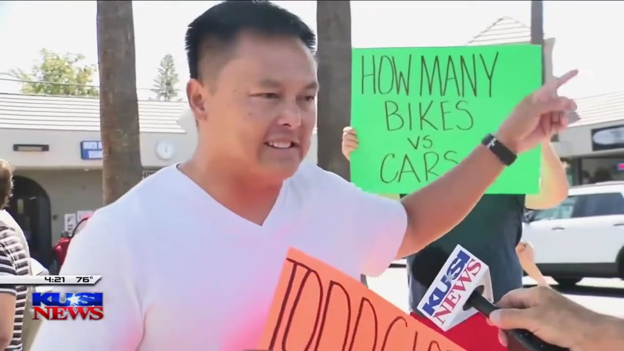 Business Owners Protest Loss of Parking Spaces Due to Bike Lanes