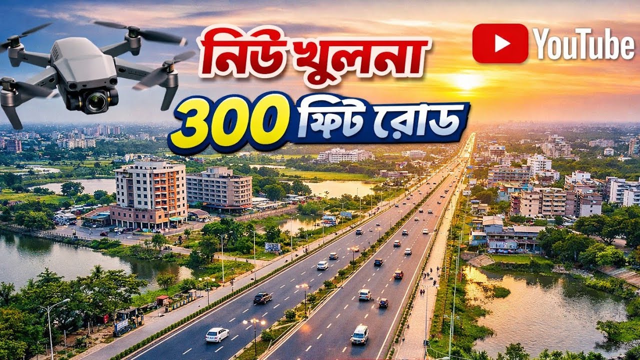 Khulna & Mongla Drone View | New 300 Feet Road