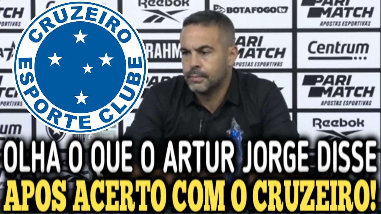 ACERTOU AGORA🚨 BAITA CONTRATAÇÃO! ARTUR JORGE É DO CRUZEIRO! NOTÍCIAS DO CRUZEIRO HOJE